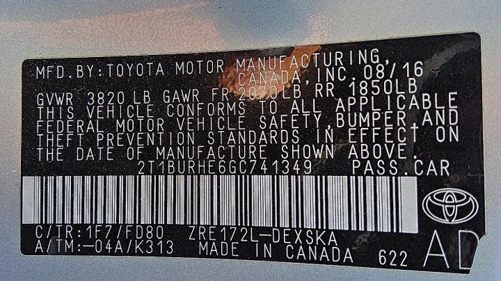 Toyota Corolla  2016