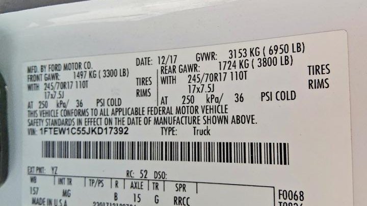 Ford F150  2018
