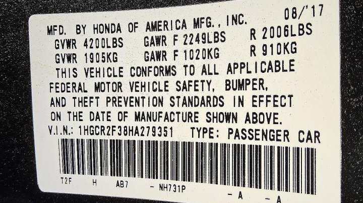 Honda Accord  2017