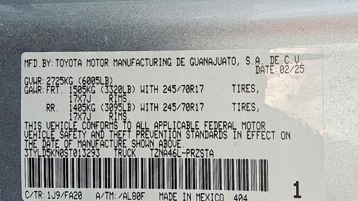 Toyota TACOMA  2025