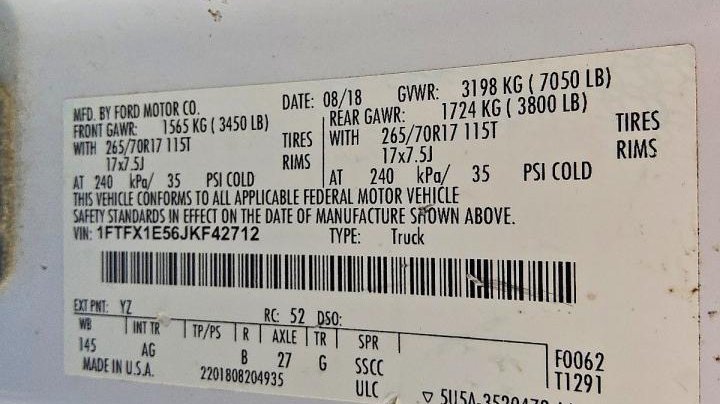 Ford F150  2018