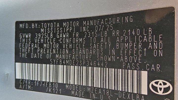 Toyota Corolla  2025