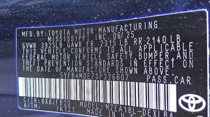 Toyota Corolla  2025