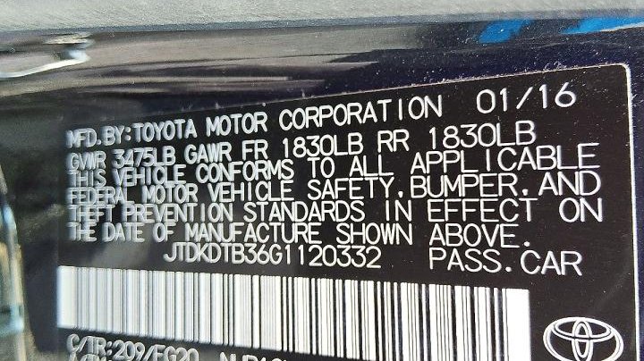 Toyota Prius  2016