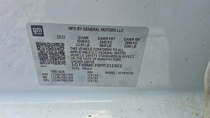 GMC Sierra K2500 Sle 2023