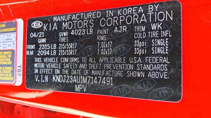 KIA Soul S 2021