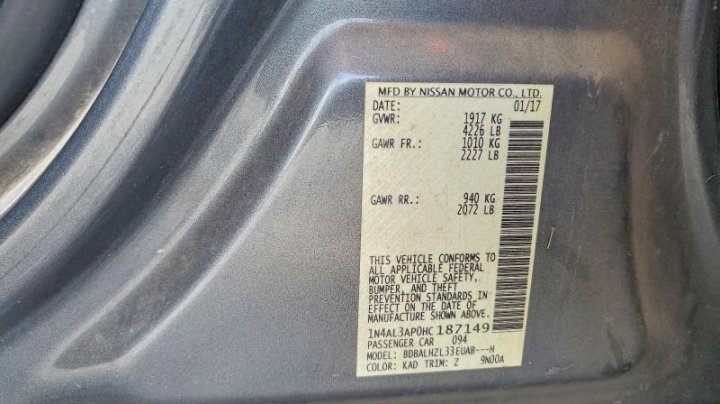 Nissan Altima 2.5 Sr 2017