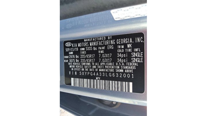 KIA Sorento Lx 2020