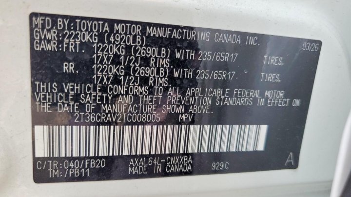 Toyota RAV4 Le 2026