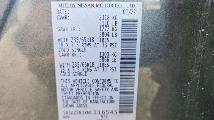 Nissan Murano Sv 2022