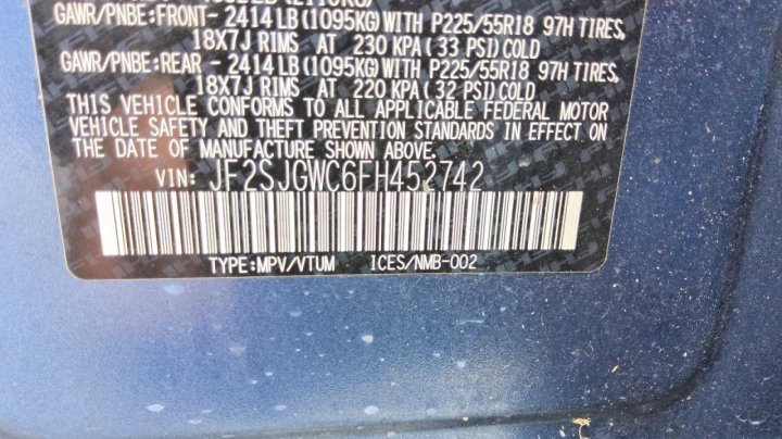 Subaru Forester 2.0xt Touring 2015
