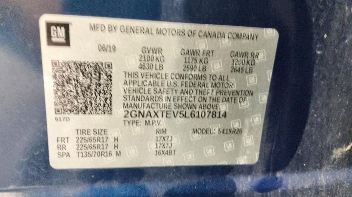 Chevrolet Equinox Lt 2020