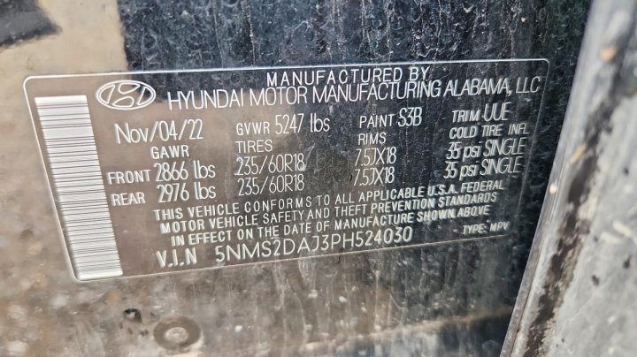 Hyundai SANTA Fe Sel 2023