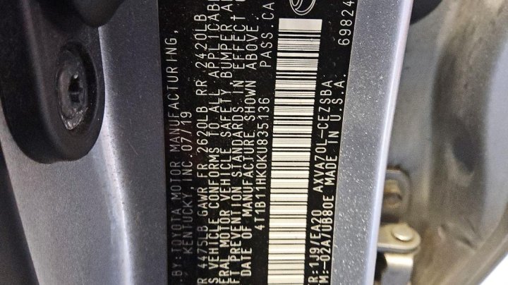 Toyota Camry Se 2019