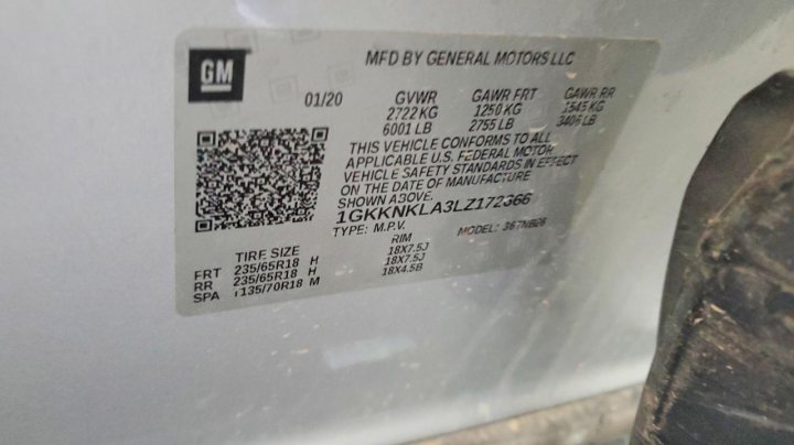 GMC Acadia Sle 2020