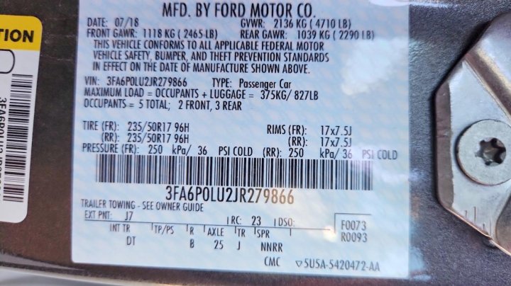 Ford FUSION Se Hybrid 2018
