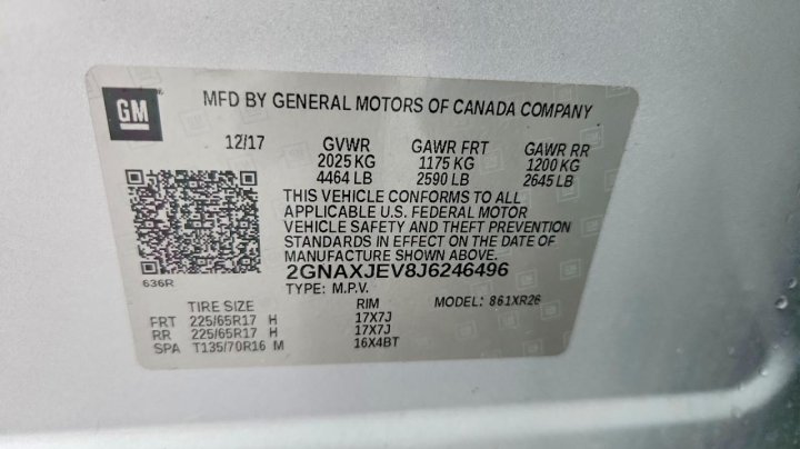 Chevrolet Equinox Lt 2018