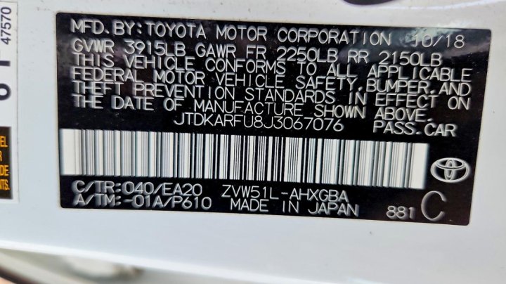 Toyota Prius Four 2018