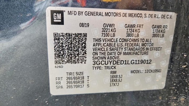 Chevrolet Silverado K1500 Lt 2020