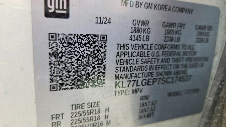 Chevrolet Trax 1rs 2025