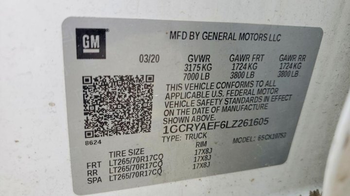 Chevrolet Silverado K1500 2020