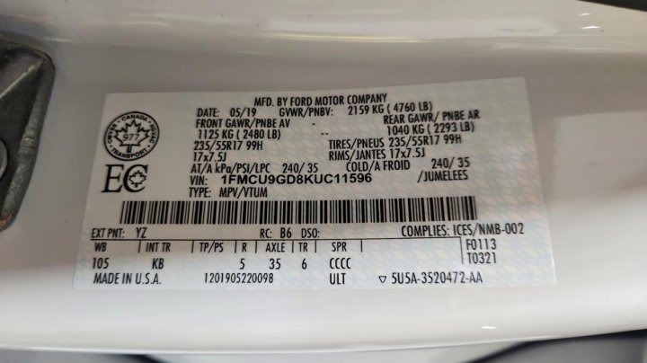Ford Escape Se 2019