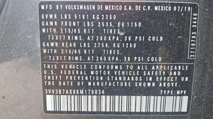 Volkswagen Tiguan Se 2019