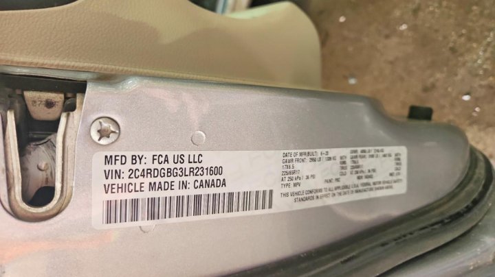 Dodge GRAND Caravan Se 2020