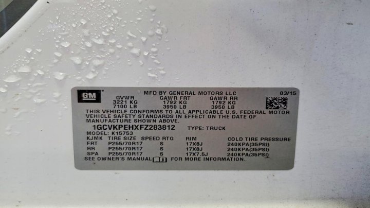 Chevrolet Silverado K1500 2015