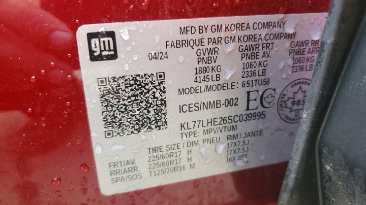 Chevrolet Trax 1lt 2025