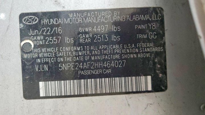 Hyundai SONATA Se 2017