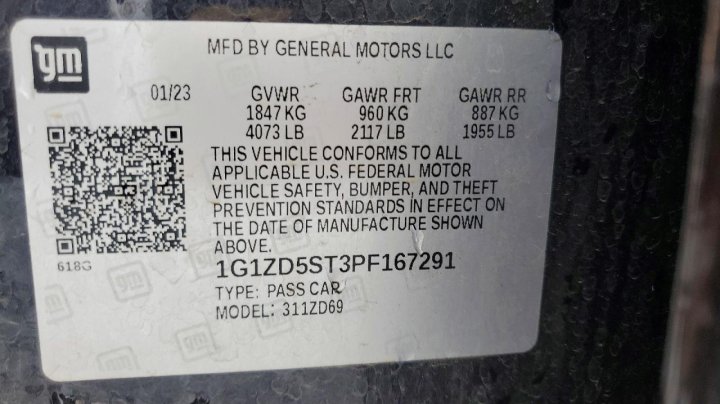 Chevrolet Malibu Lt 2023