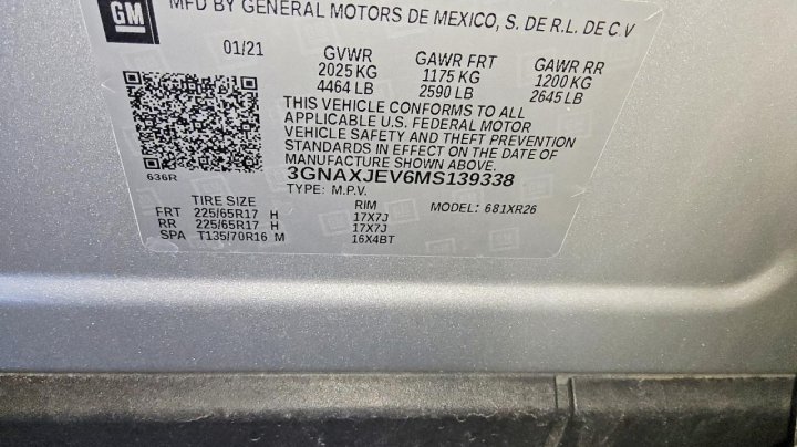Chevrolet Equinox Lt 2021
