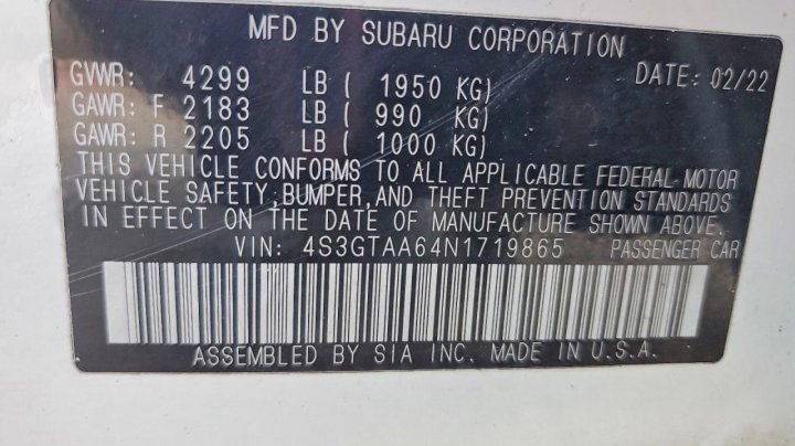 Subaru Impreza Impreza 2022