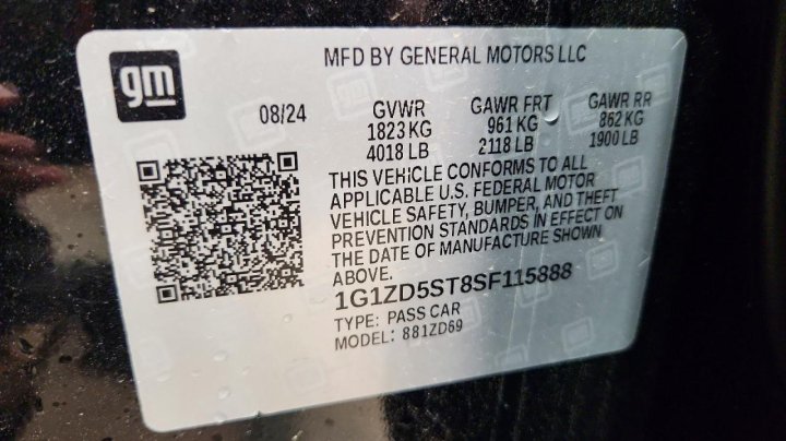 Chevrolet Malibu Lt 2025