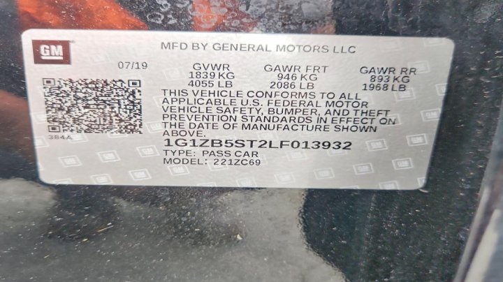 Chevrolet Malibu Ls 2020